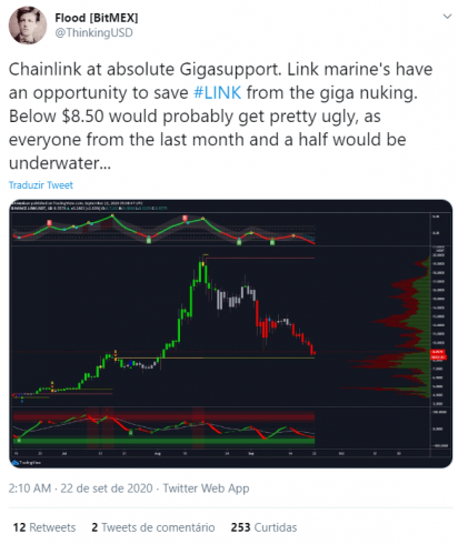 Investidor fala sobre o LINK