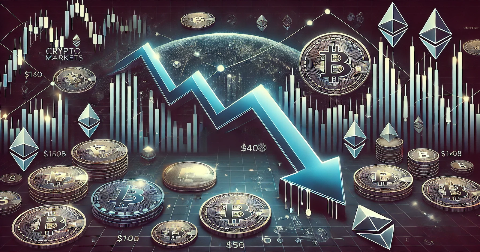 Mercado de criptomoedas cai US$ 140 bilhões, mas pré-venda de Crypto All-Stars continua crescendo