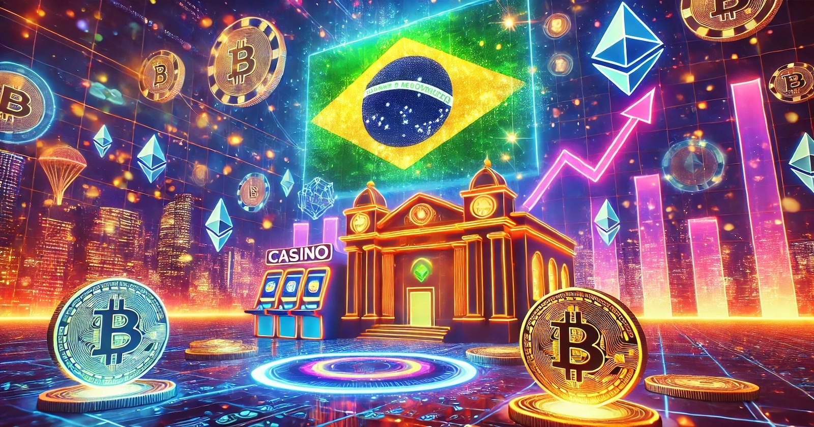 Mercado de jogos online cresce no Brasil e aumenta a adoção de um novo cassino de criptomoedas