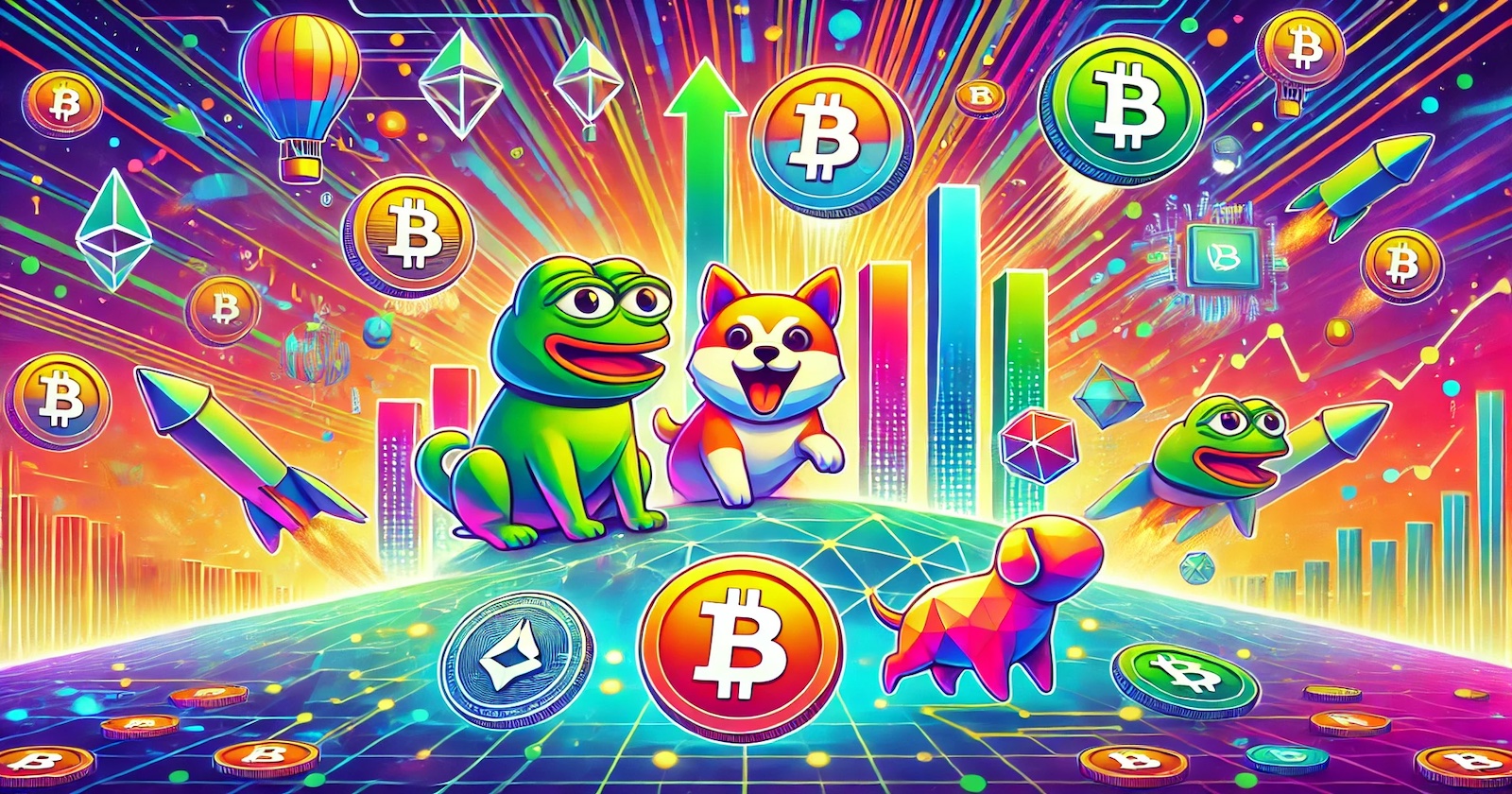 Aumento de preço das memecoins DOGE, POPCAT e TrumpCoin - Sucessor do PEPE pode ser o próximo token da lista