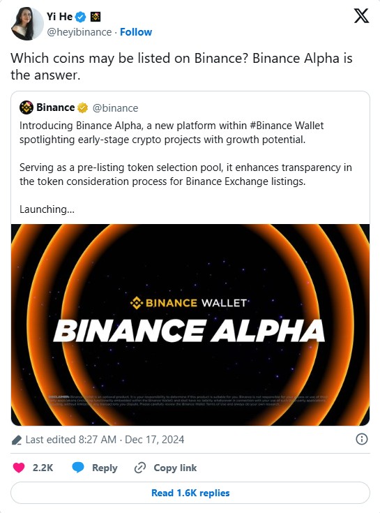 Binance Alpha