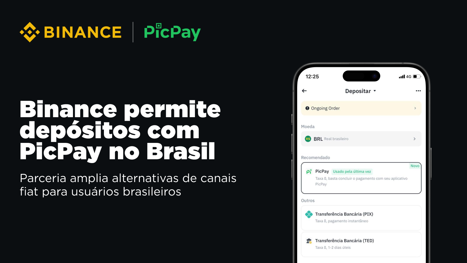 Binance e PicPay