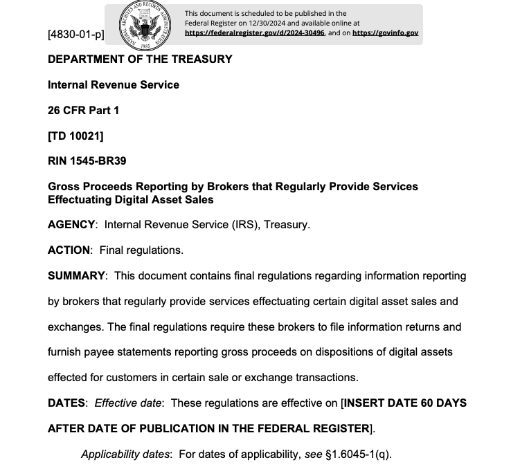 Receita Federal dos EUA e DeFi