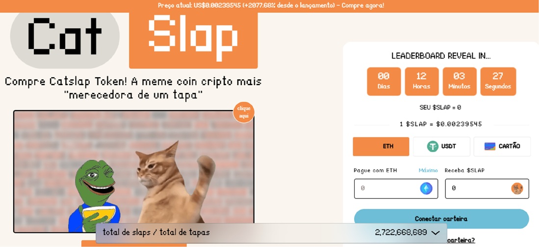 Desde seu lançamento, Catslap já valorizou +2077.68%