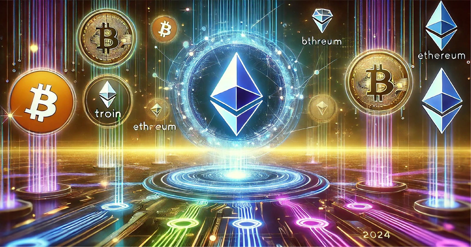 Ethereum lidera os ganhos de blockchain em 2024