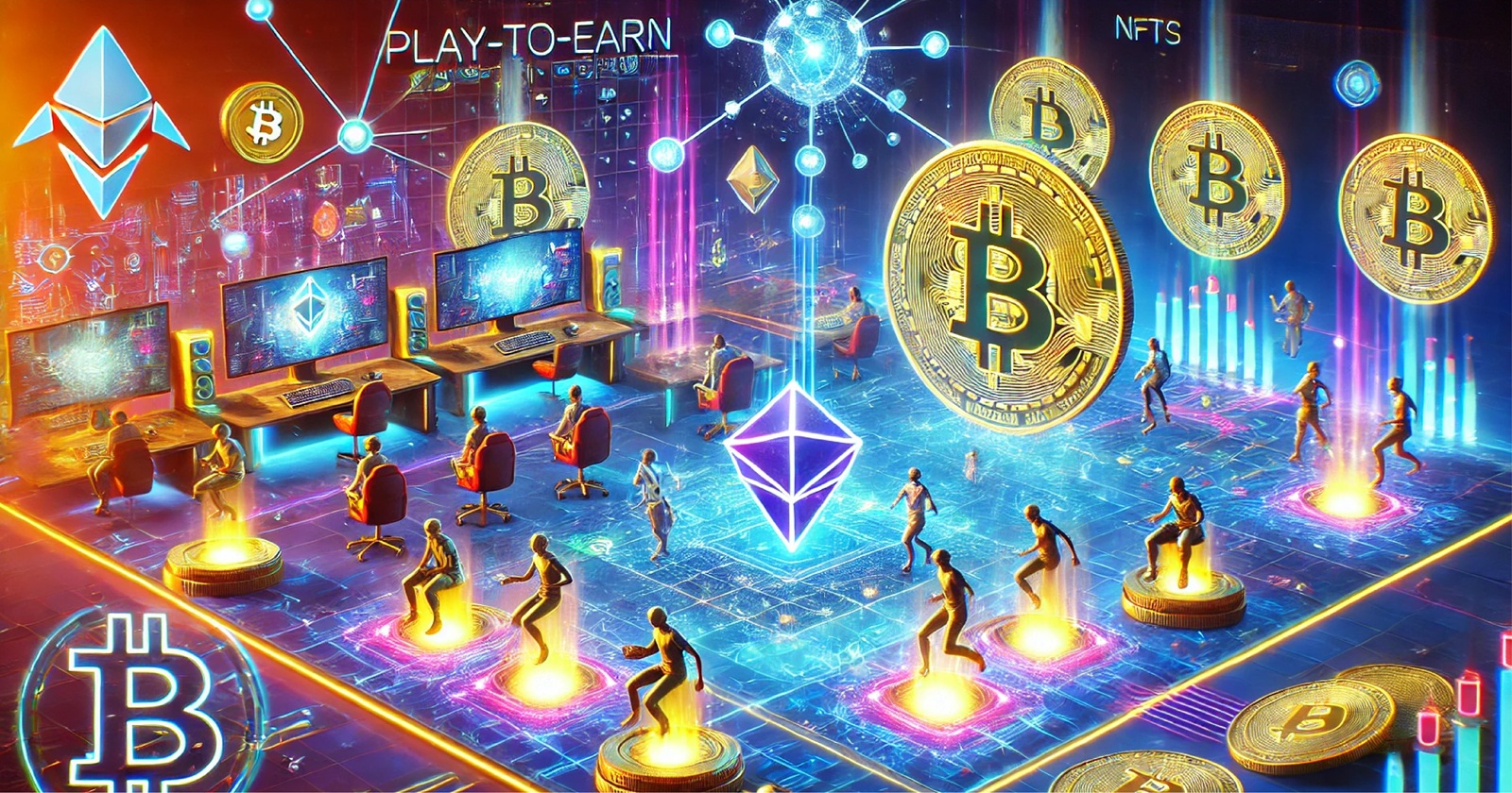 Revolução do gaming e P2E no blockchain