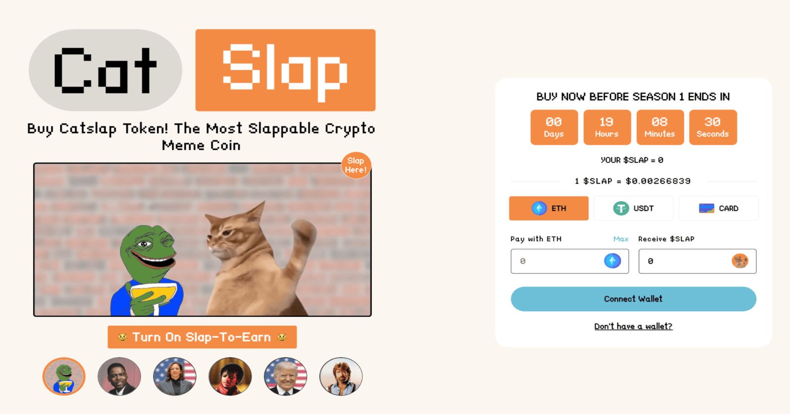 tela de compra do Catslap