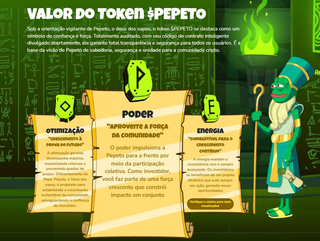 valores do pepeto