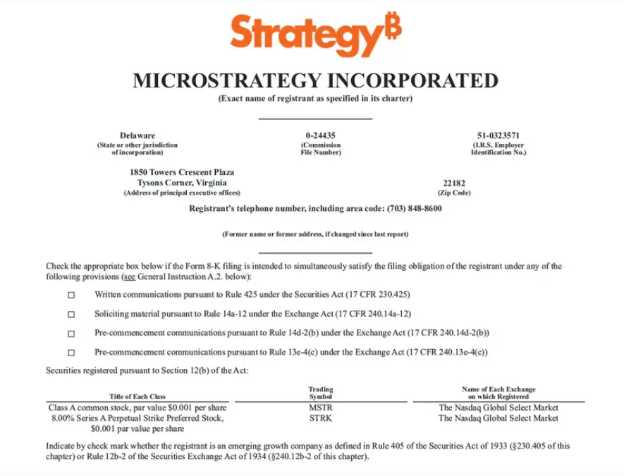 Strategy compra Bitcoins