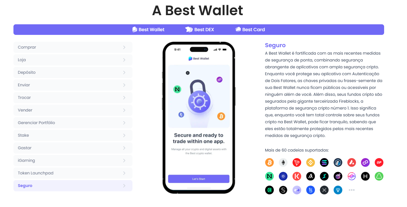 recursos da best wallet