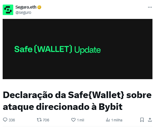 Fonte: Safe(Wallet)/X