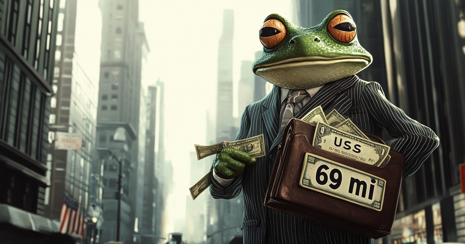 wall street pepe passa de 69 milhões