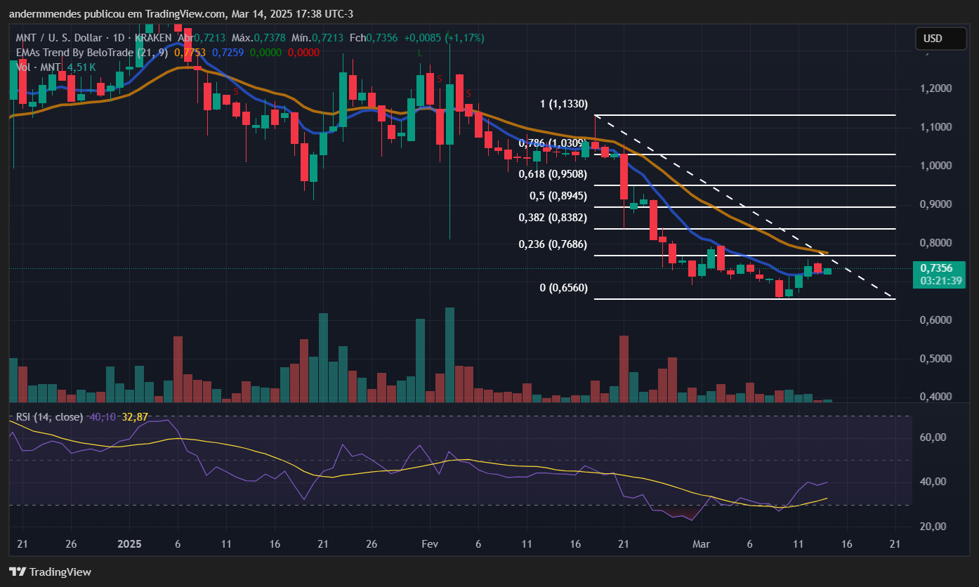 Gráfico da Mantle (MNT) no TradingView